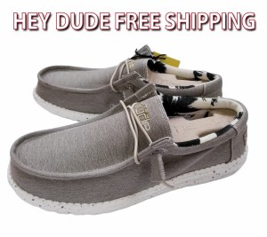 Hey Dude Wally Stretch BEIGE Shoes 8